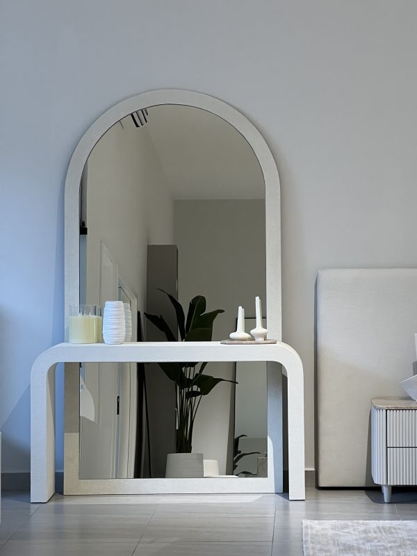 Theo Textured Paint Arch Mirror